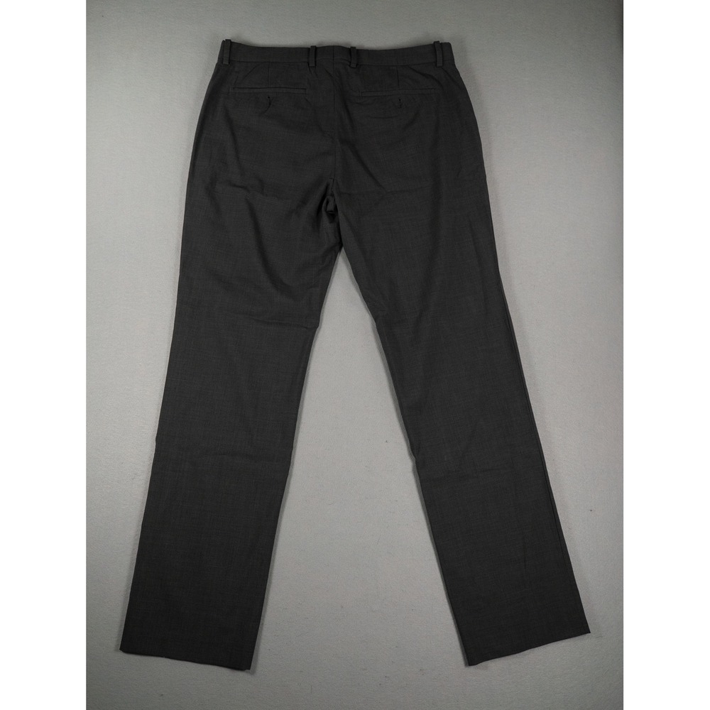Theory Mens Marlo New Tailor 2 Slim Straight Virgin Wool Pants Charcoal Grey 33 image 5
